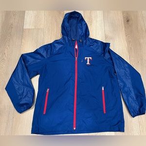 Official Licensed MLB Texas Ranger Embroidered Raincoat size XL